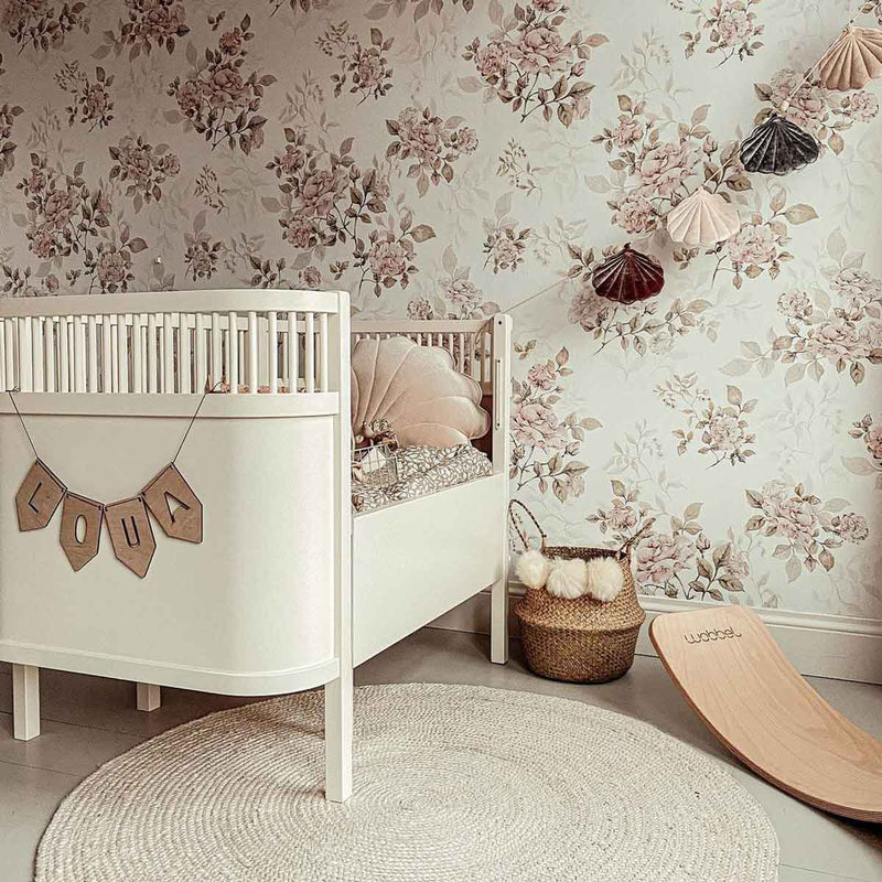 7x Het kinderkamerbehang met bloemenprints | Kidsbarn