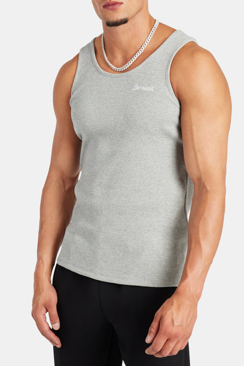 Muscle Fit Ribbed Vest