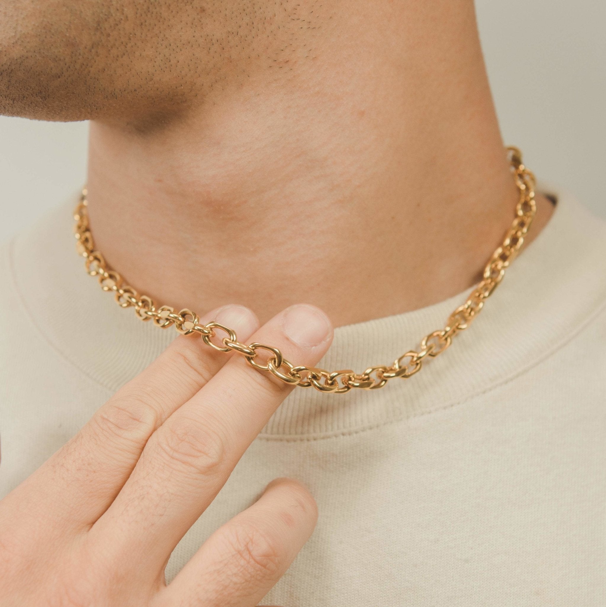 10mm Hermes Link Chain - Gold