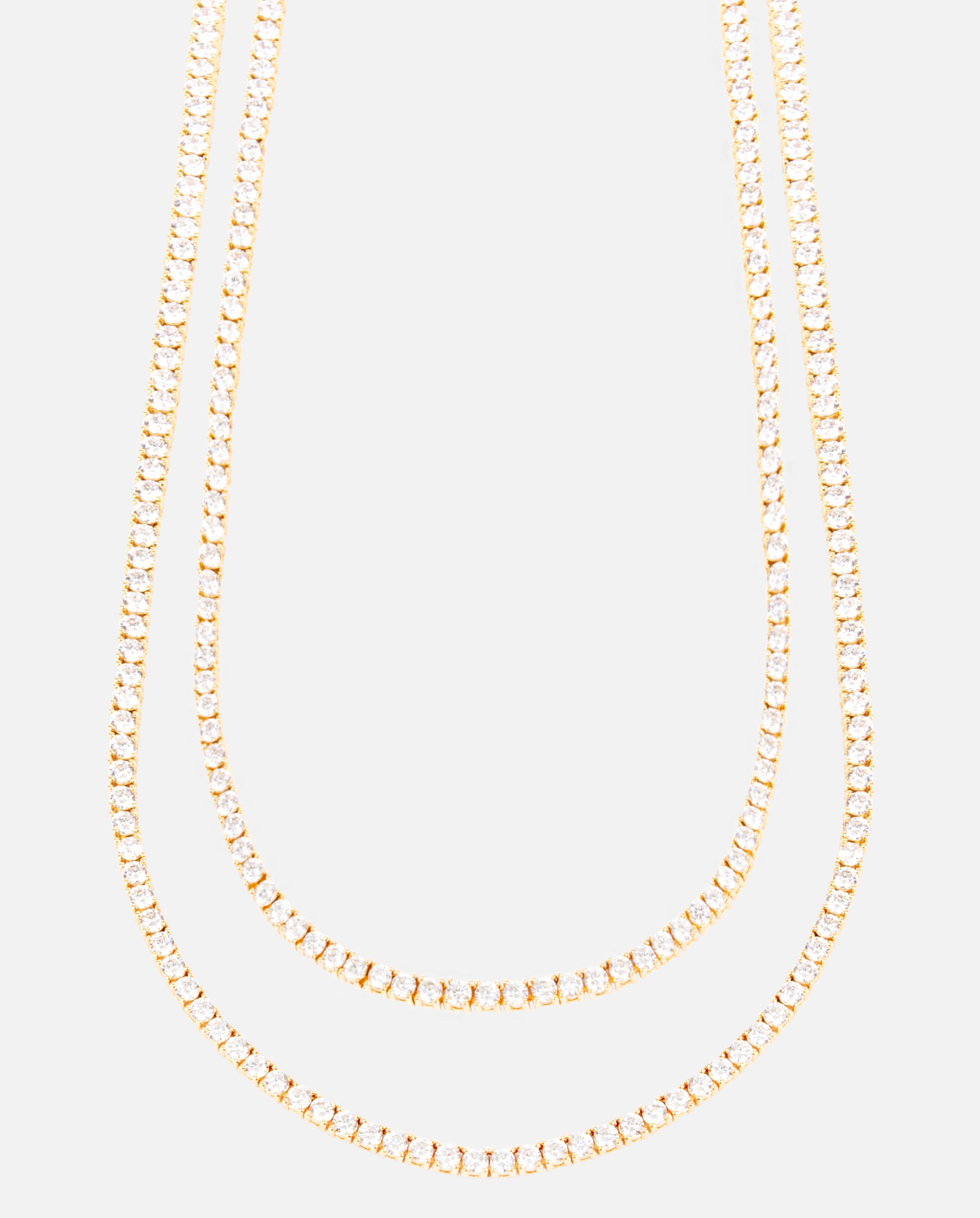 3mm Tennis Chain Bundle - Gold