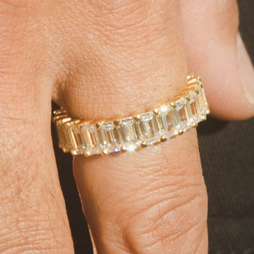 3mm Baguette Ring - Gold