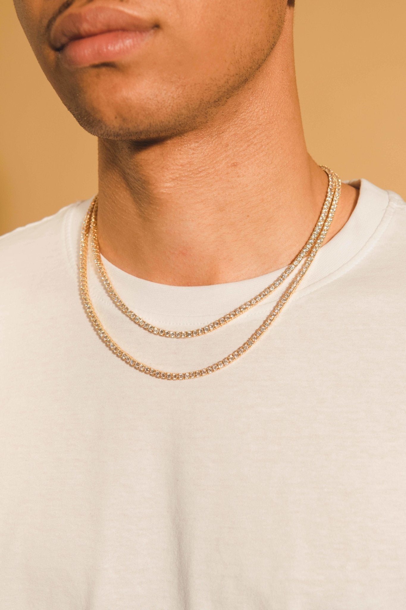 3mm Tennis Chain Bundle - Gold