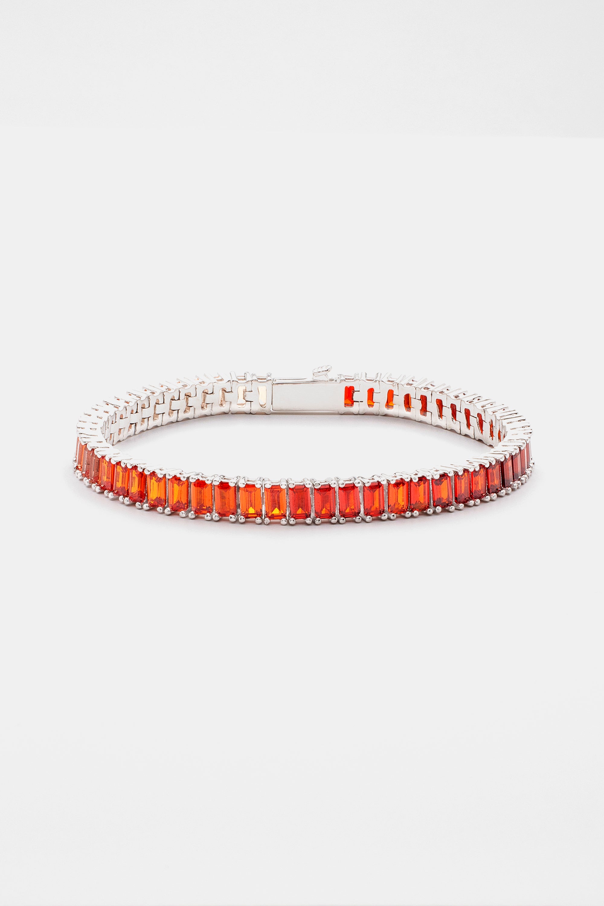 6mm Sunset Ombre Tennis Baguette Bracelet