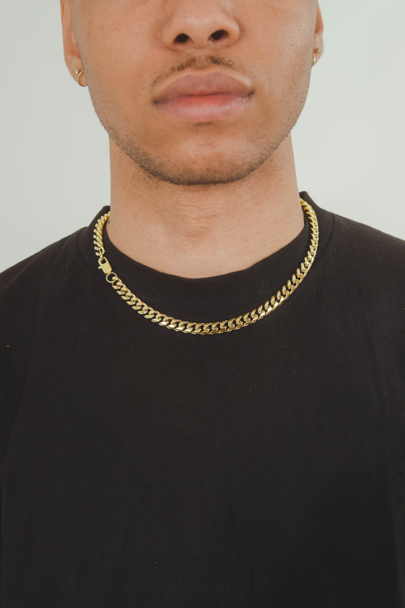 8mm Miami Cuban Link Chain - Gold