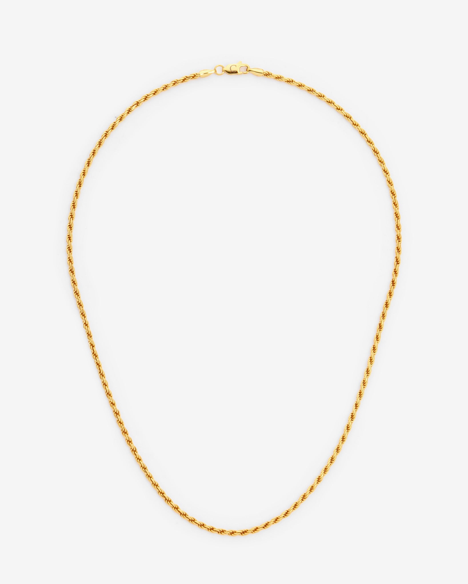 925 2mm Rope Chain - Gold