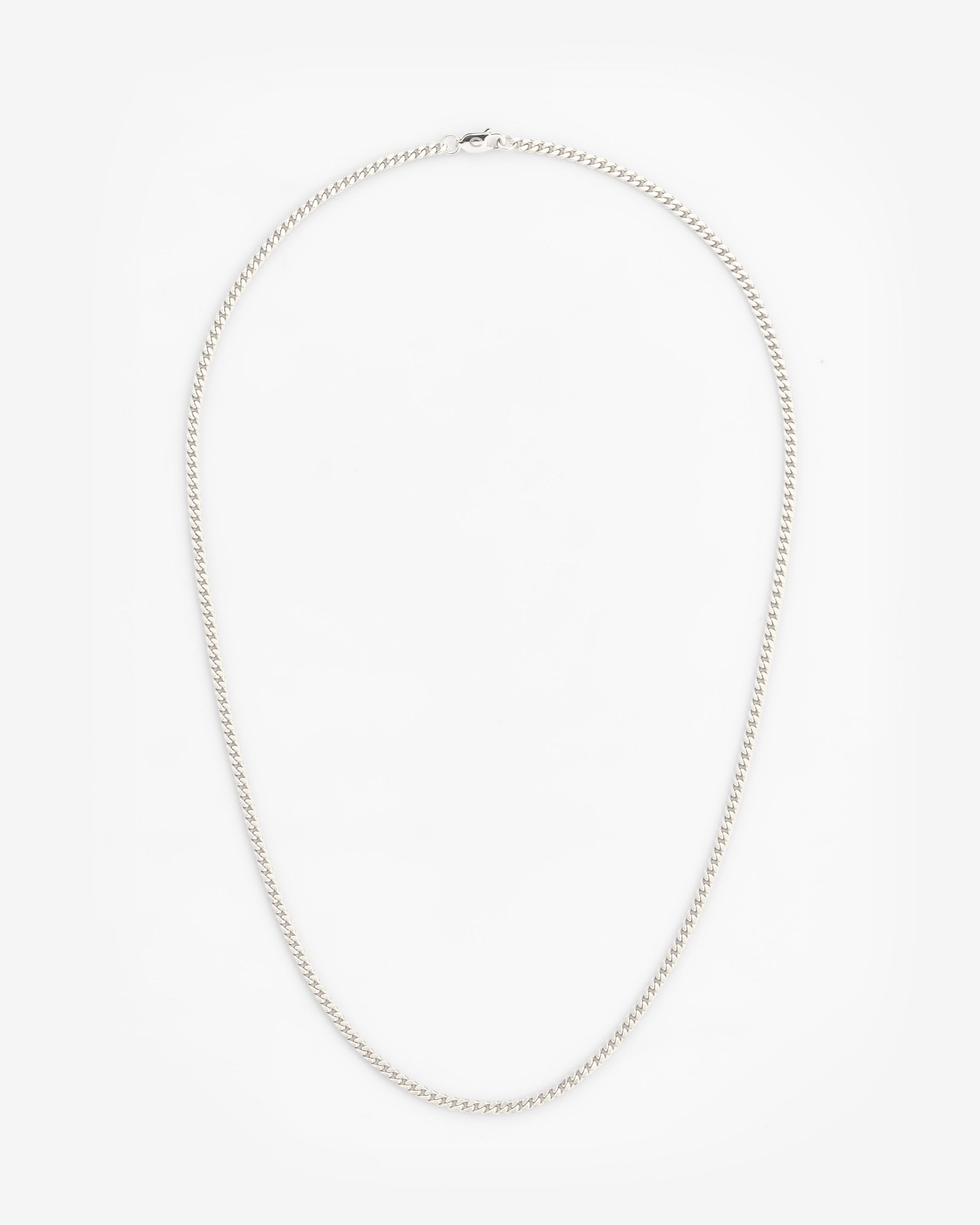 925 3mm Cuban Chain - Silver