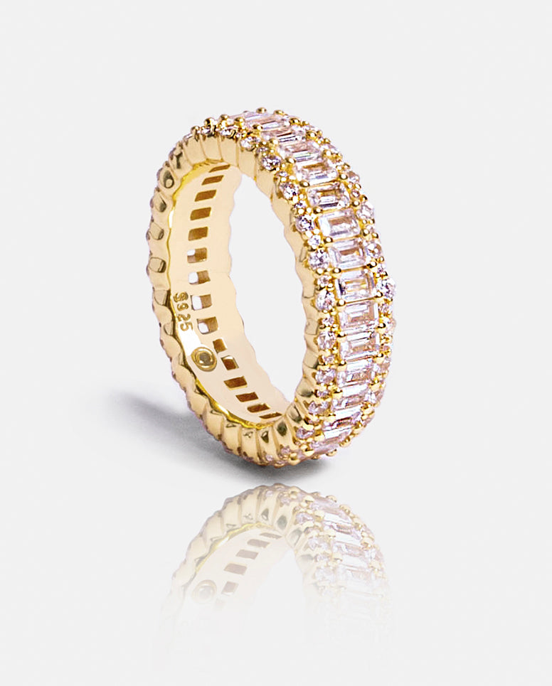 Baguette Band Ring - Gold