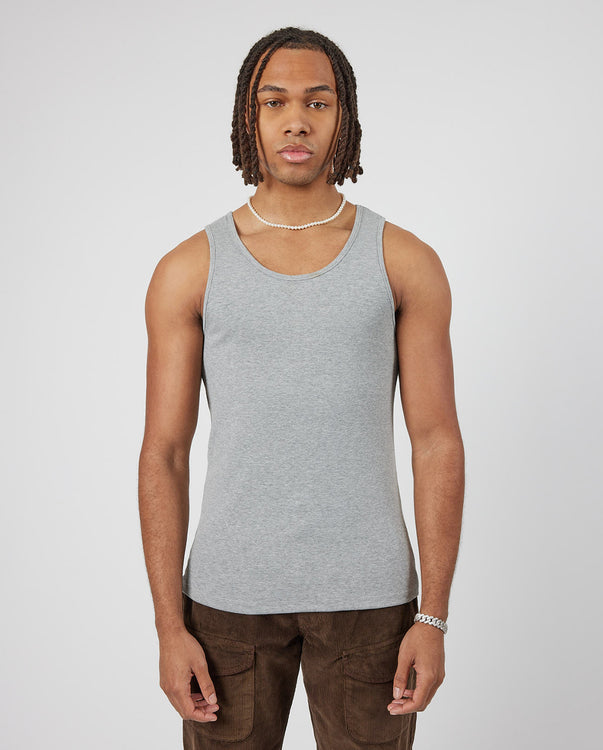 Muscle Fit Ribbed Vest