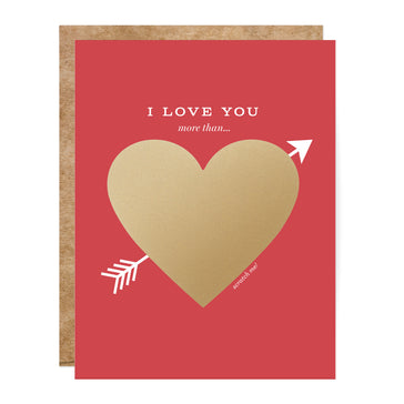 Scratch off Valentine Card, 10 Things I Love About You — Paprika Paperie