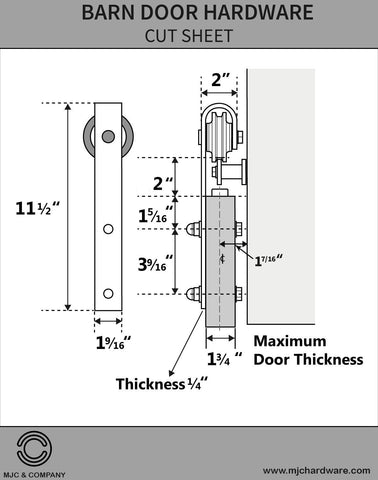 Designer Barn Door Hardware | MJC & Company INC.