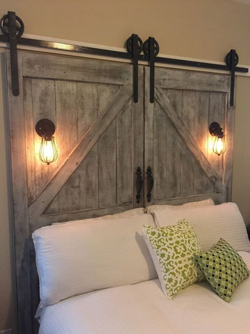 DIY Barn Door Headboard - Unique Barn Door Ideas | MJC & Company