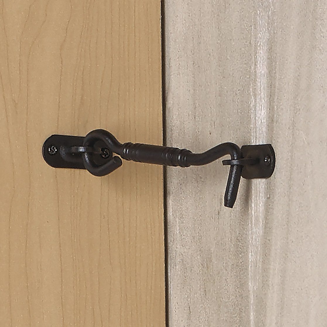 sliding barn door cabin hook latch black mjc & company