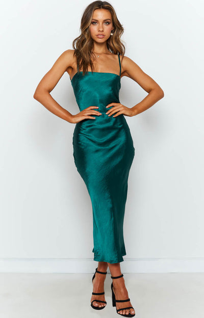 Amaryllis Dress Emerald – Beginning Boutique NZ