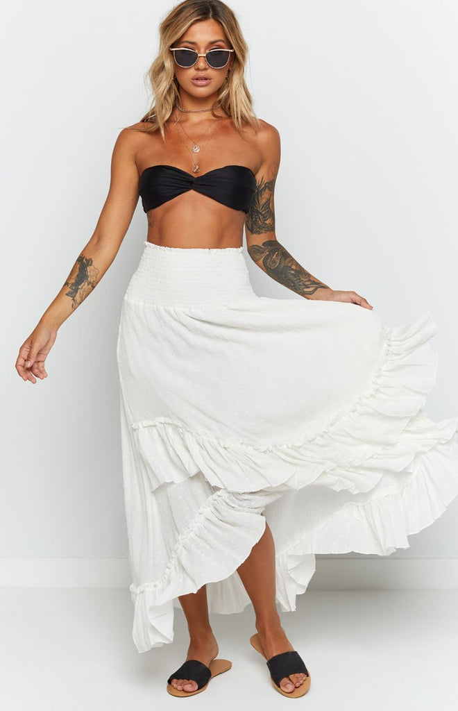 white wrap skirt nz