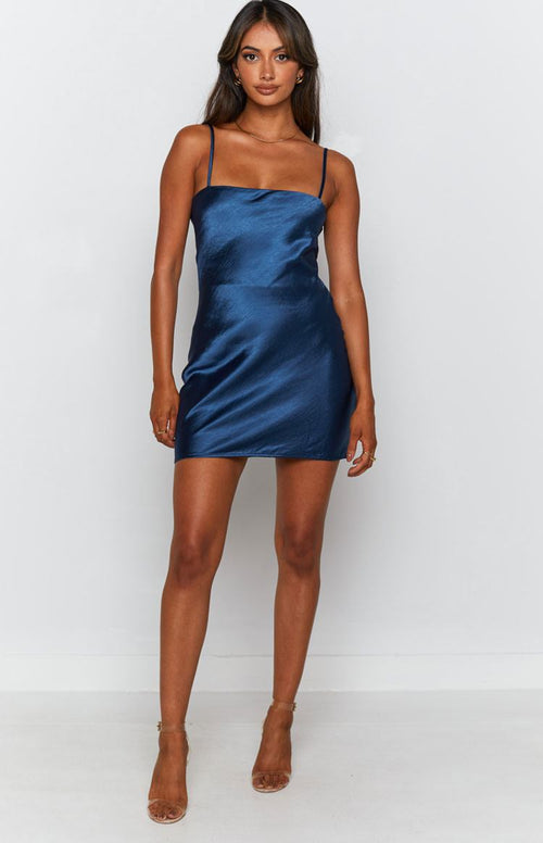 Riri Party Dress Blue – Beginning Boutique NZ