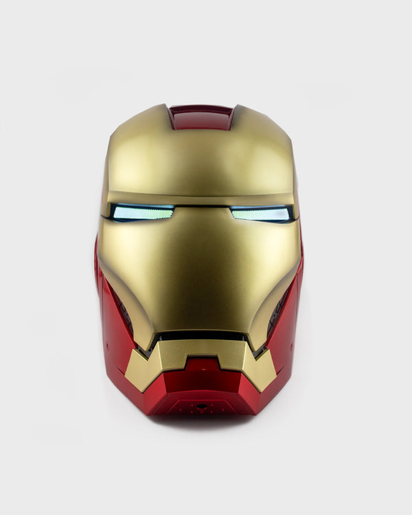 Iron Man électronique Casque Masque Lumineux 1: 1 MK5 Wearable Électrique  Ouverture et Fermeture Masques Facial Total, pour Halloween Cadeau