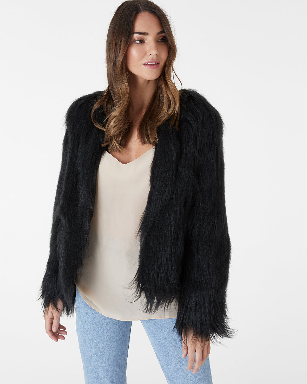 fake fur jacket