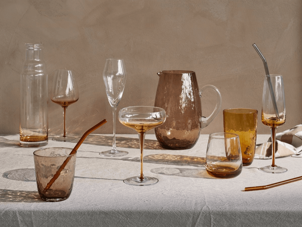 Broste Copenhagen Amber Glassware