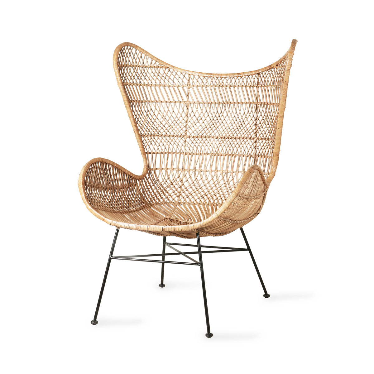 boho wicker egg chair