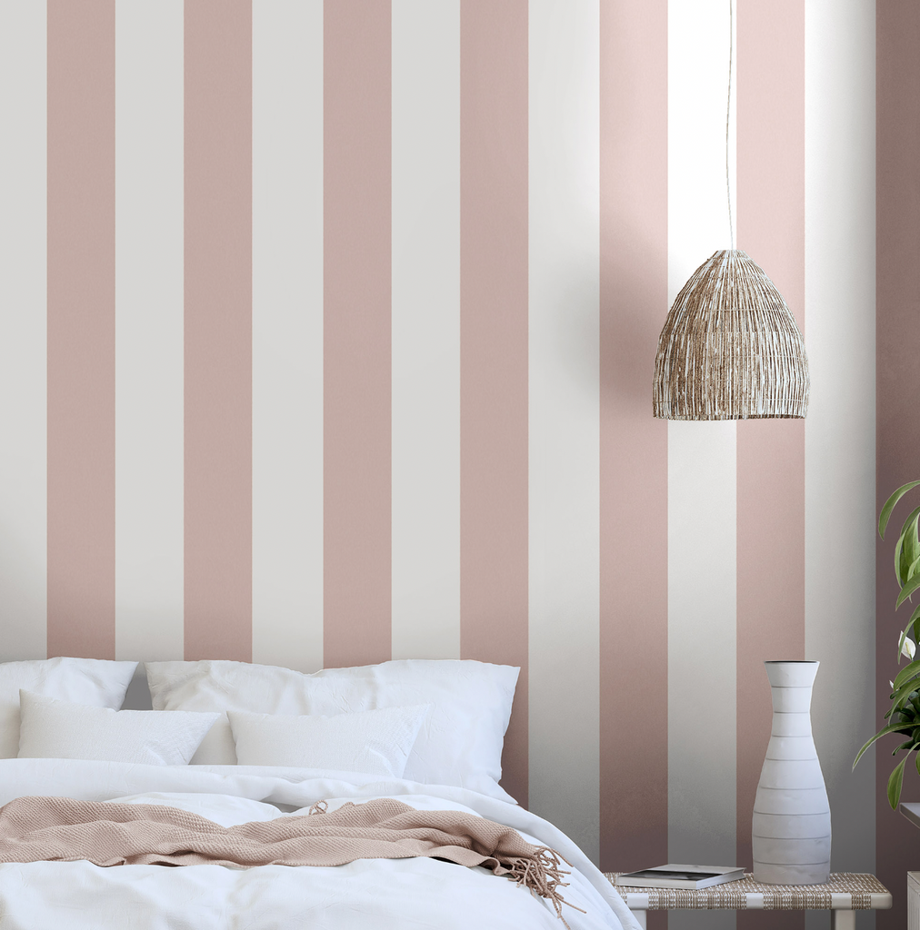 PVC Strips Vertical Stripes Wallpaper For Wall Decoration