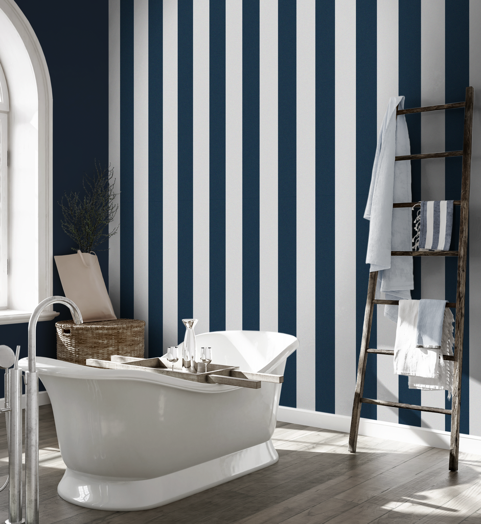 Rasch Wallpaper  Bold Stripe BlackWhite  286694  WonderWall by Nobletts