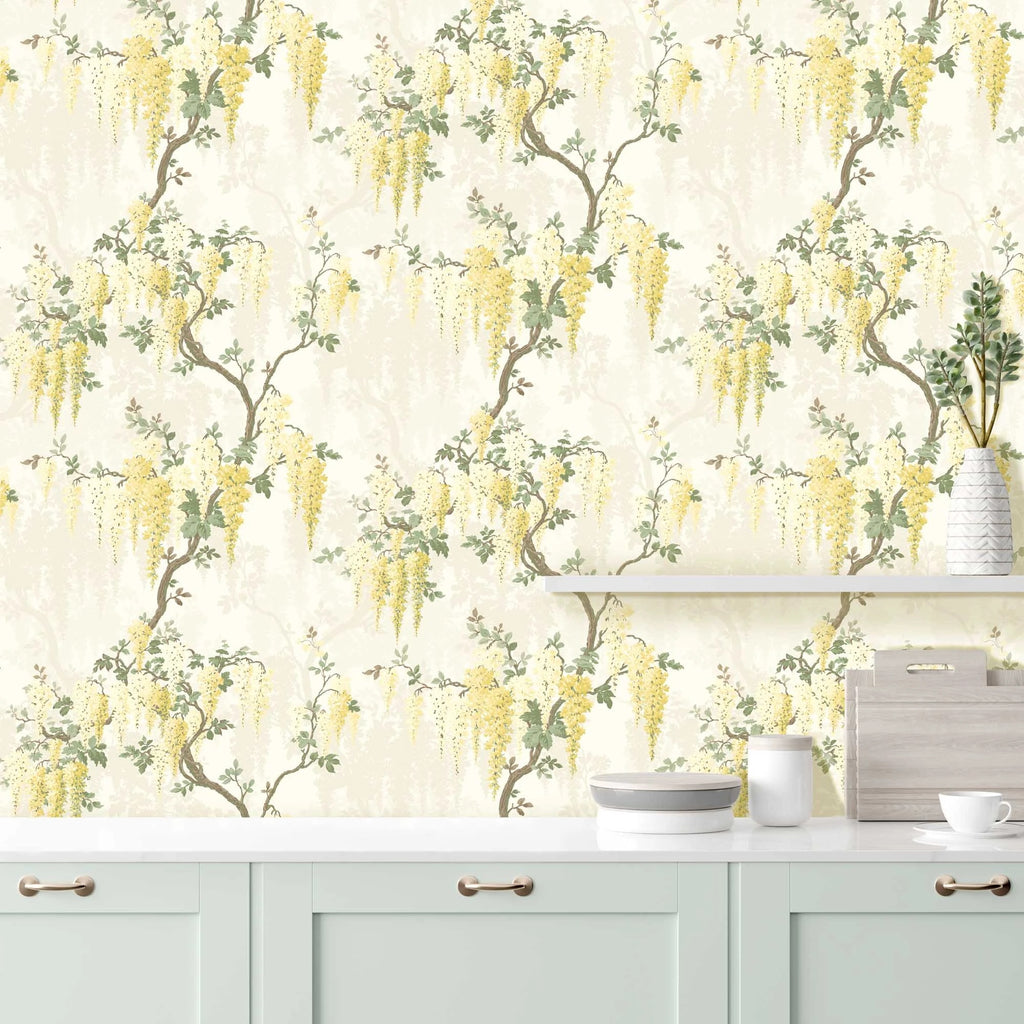 Wisteria in Lemon By Pearl Lowe for Woodchip & Magnolia 