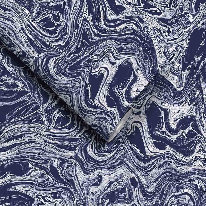 Flow Ink Marble Effect Wallpaper by Woodchip & Magnolia