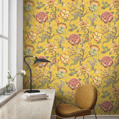 Wallpaper - Designer, Floral, Designer Wallpaper - Woodchip & Magnolia