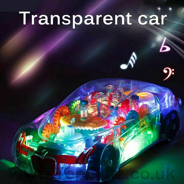 Transparent Car Toy | Musical Light Effect Colourful TopGiftz