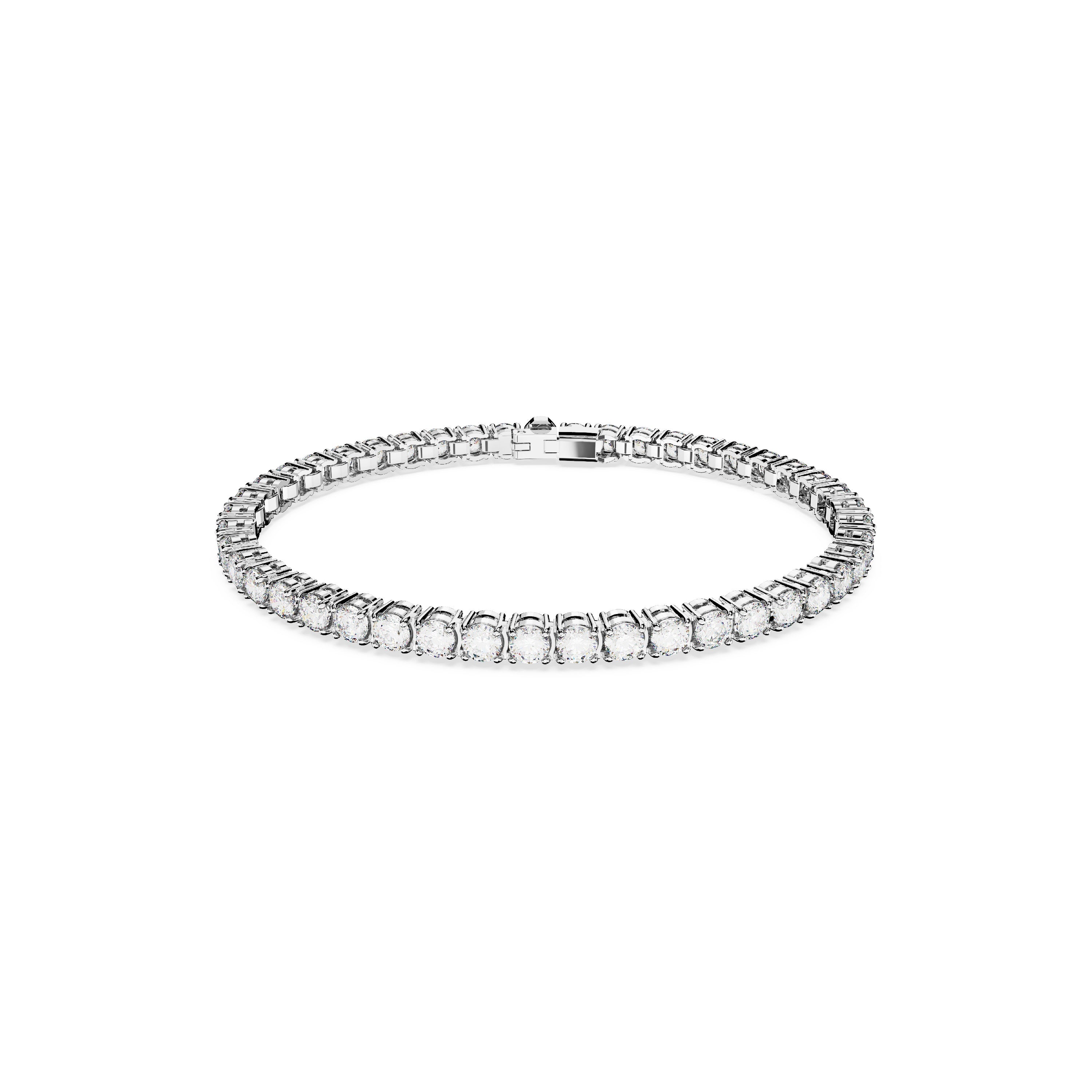 Swarovski Matrix Tennis Rhodium White Bracelet – Tylers Department Store