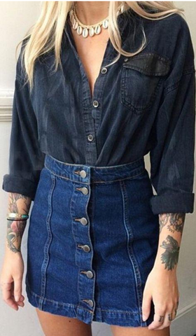 What is the difference between Jean Skirt and Denim Skirt? – Clothes By  Locker Room