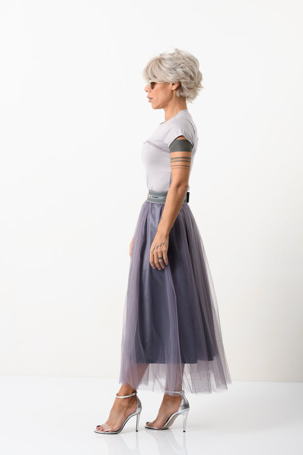 Navy Maxi Tulle Skirt with High Waist – Clothes By Locker Room