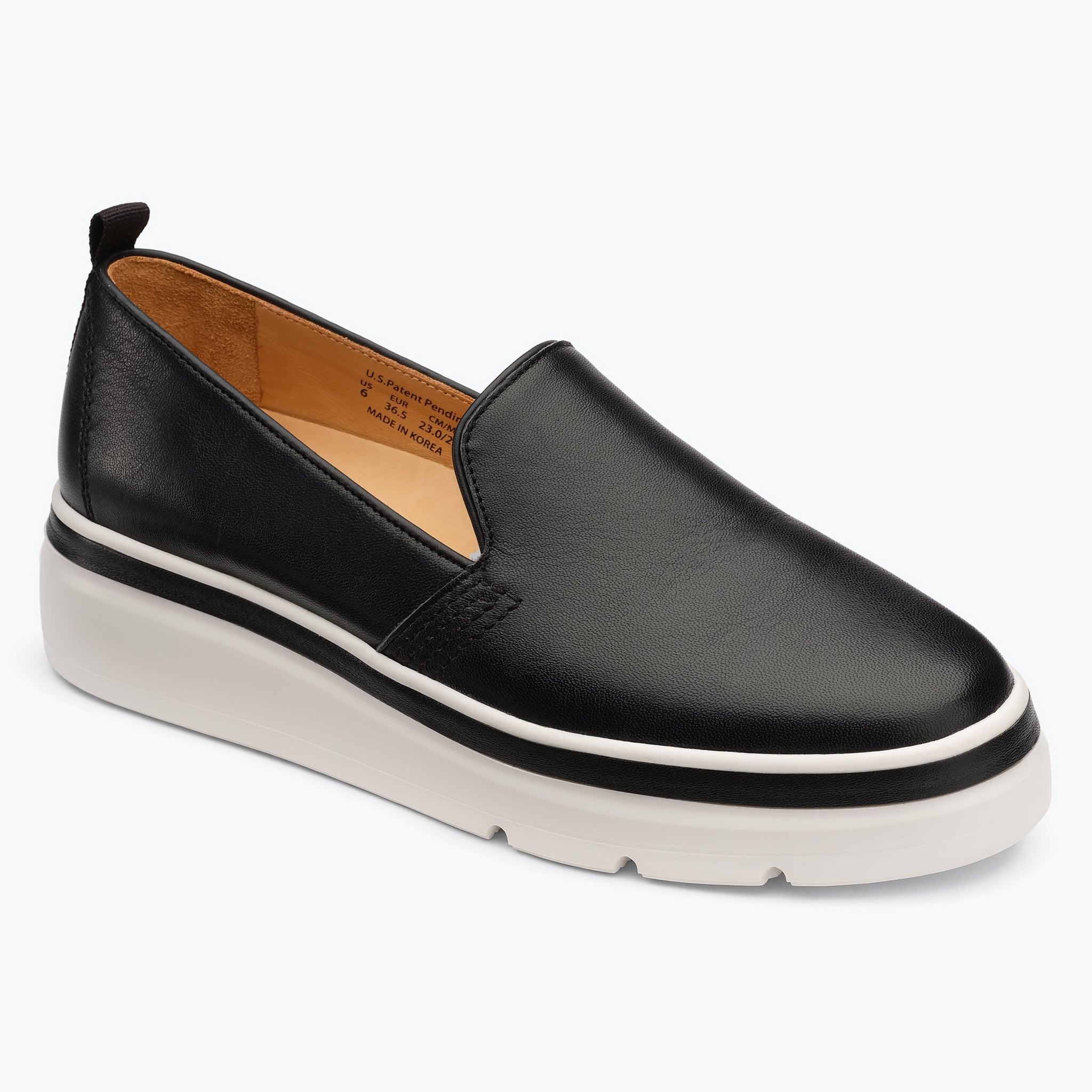 Sutton Leather Sneaker - Black – Bill Blass