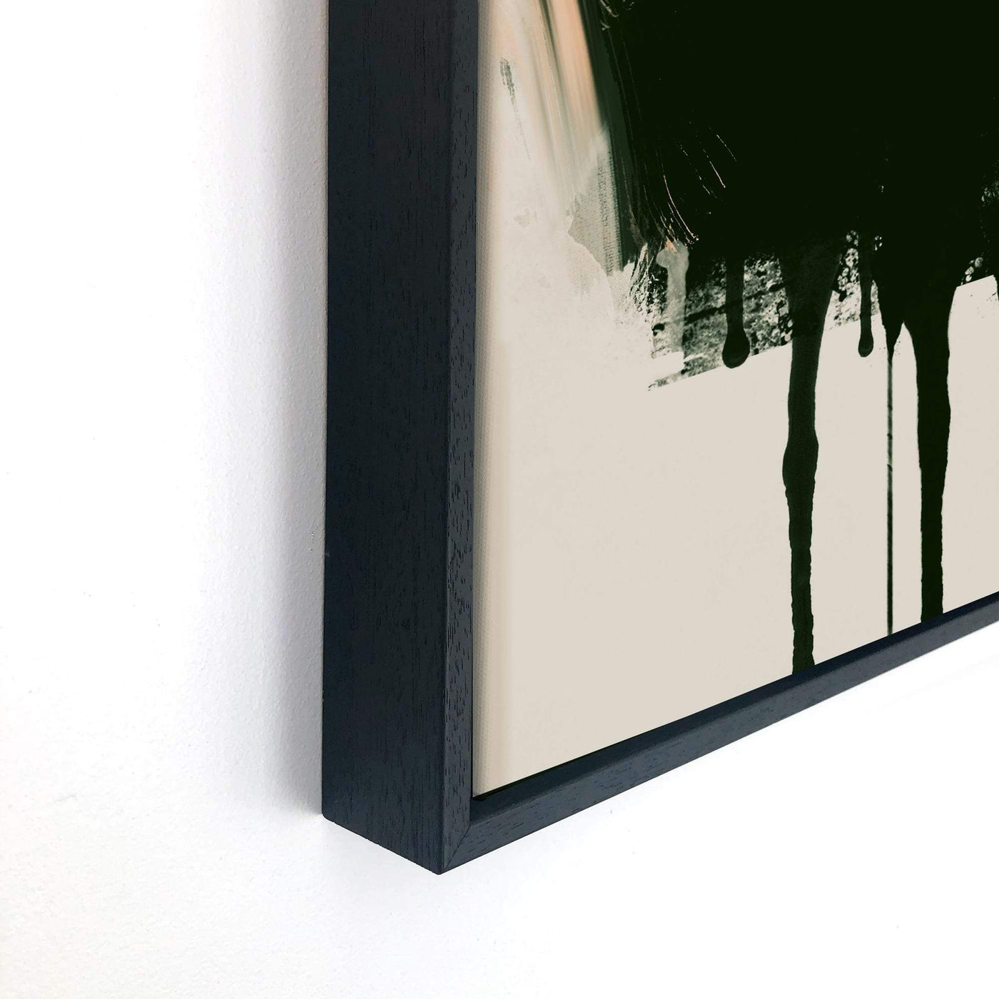 Dark Moors Framed Abstract Canvas Art | Green Lili