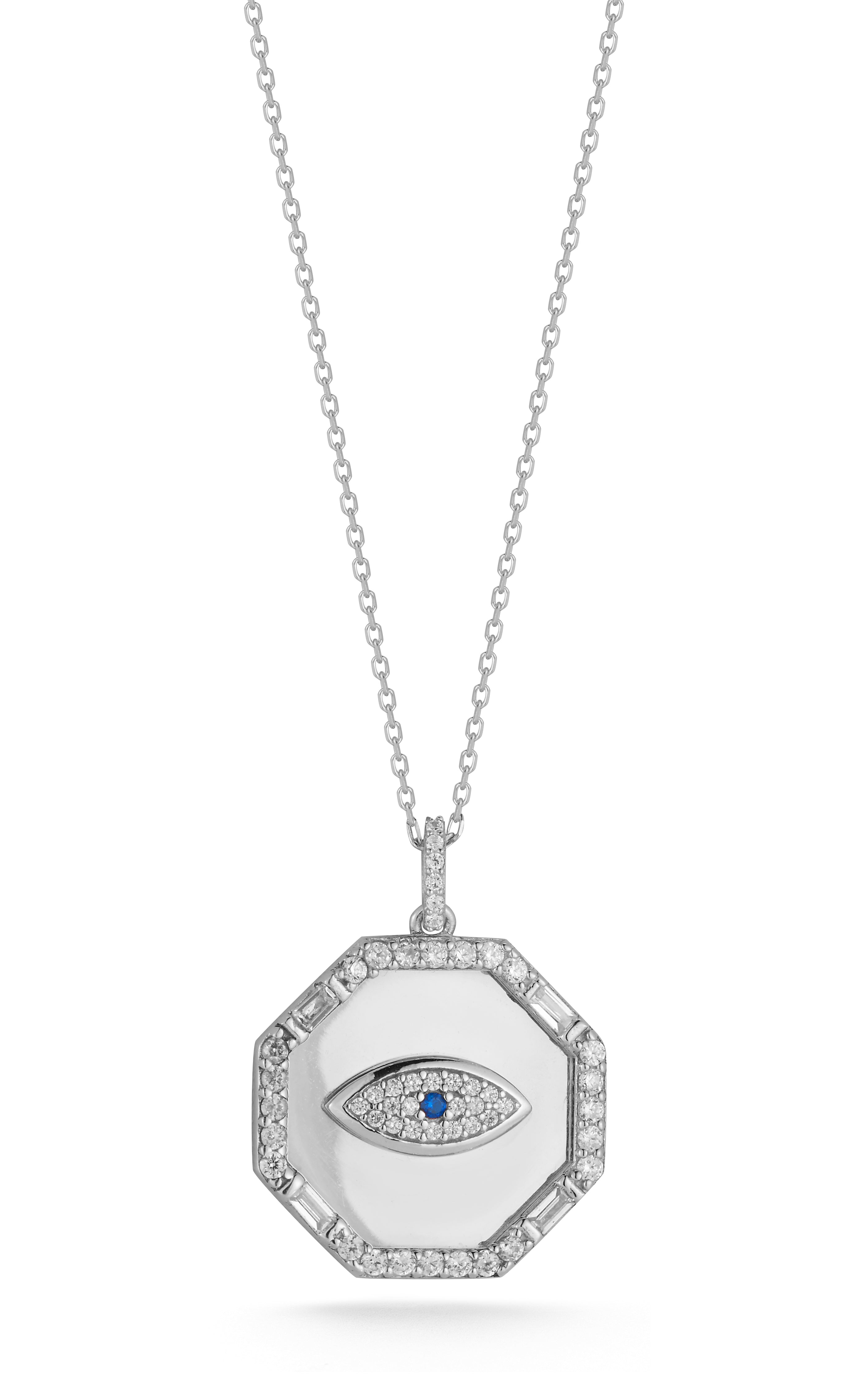 Evil Eye Medallion Necklace