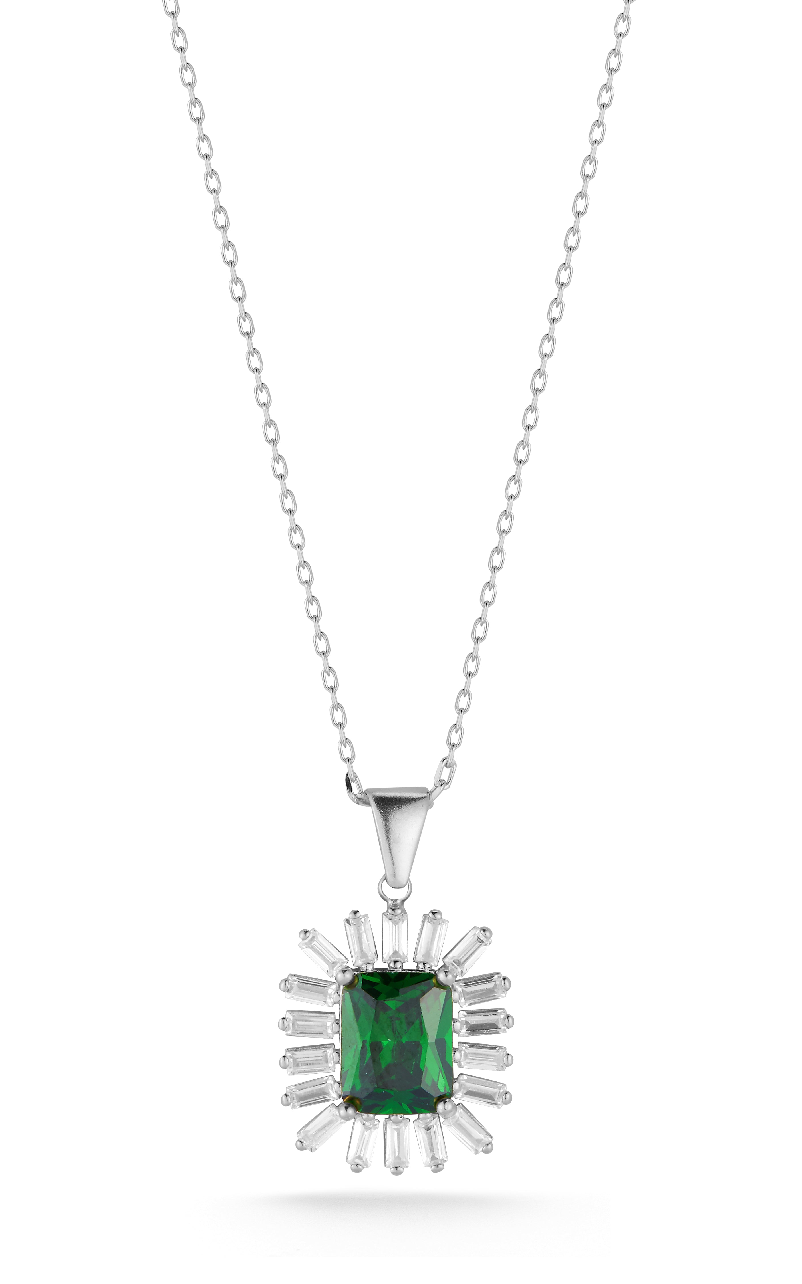 Emerald Pendant Necklace