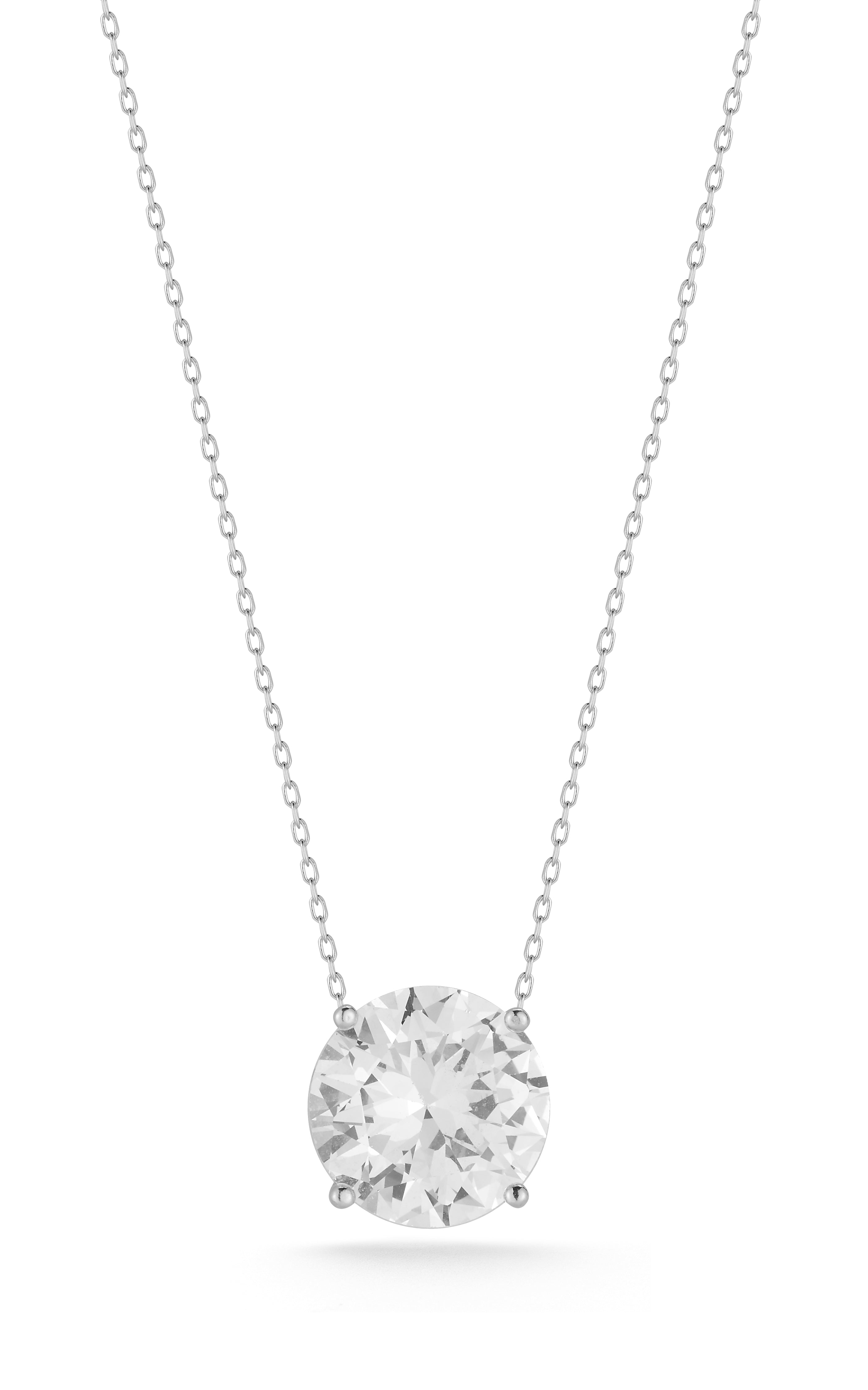 Large Round Solitaire Necklace