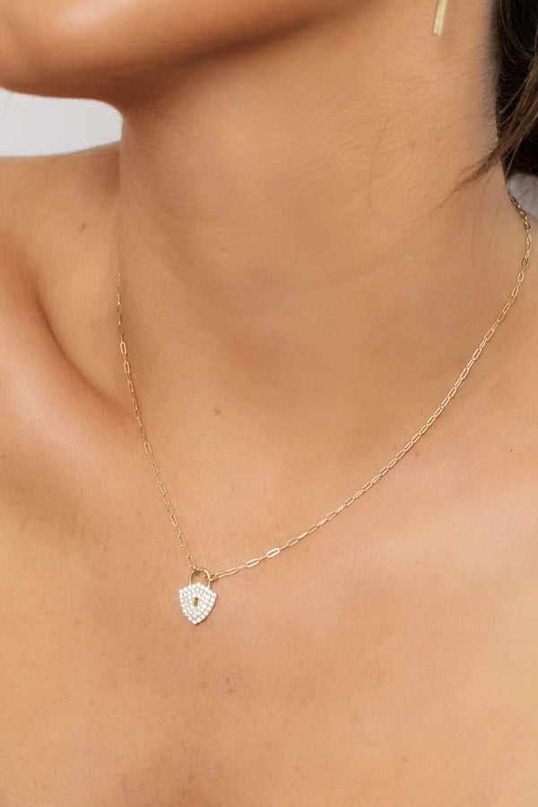 Padlock Pendant Necklace – Sphera Milano