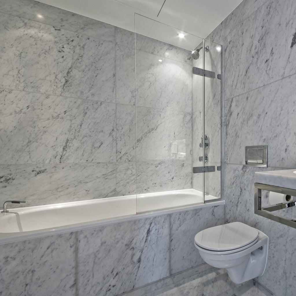 Carrara Marble Bathroom Floor Flooring Tips   White Carrara Polished 18 X18 Marble Tiles 1913880772649 1024x1024 