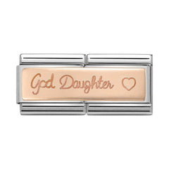 nomination rose gold daughter charm