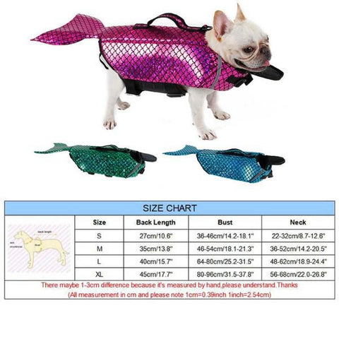 Dog Life Vest Mermaid Style | Small/Medium/Large/XLarge 10
