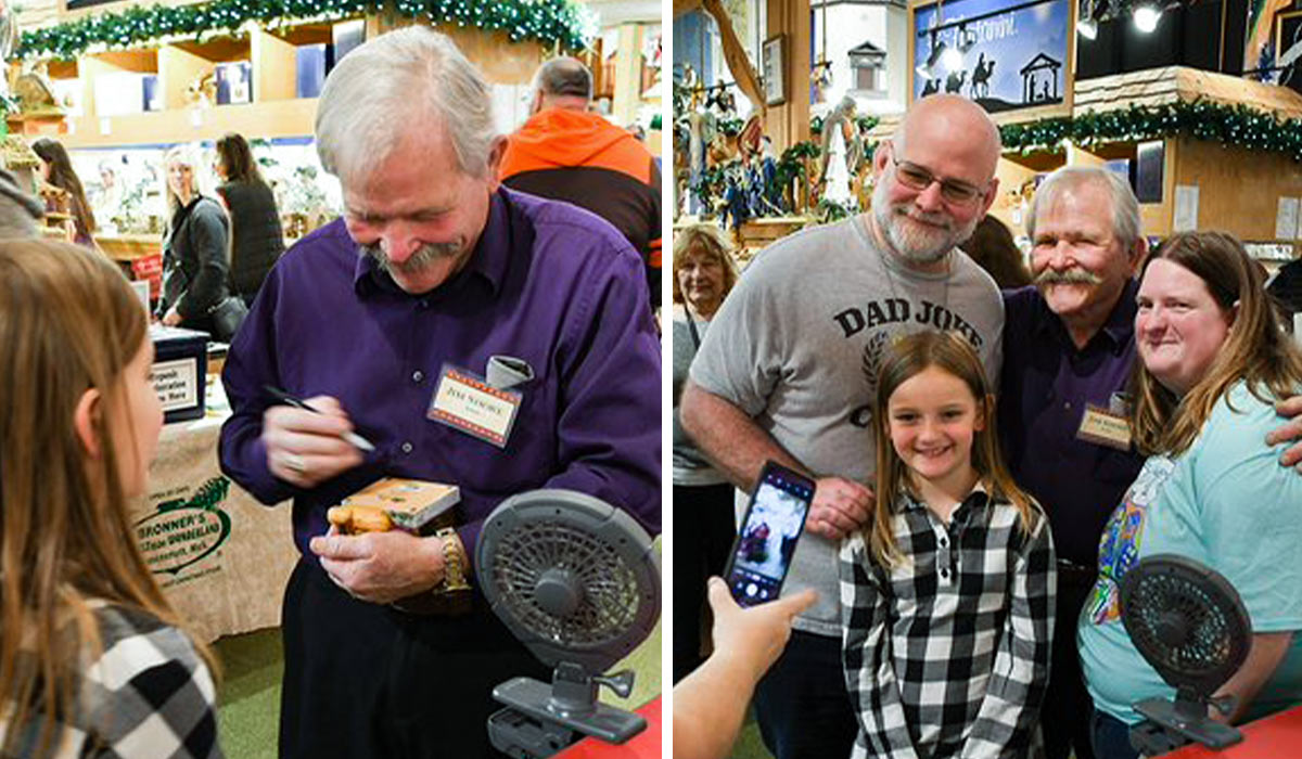 Jim Shore Signing Event Fan Family