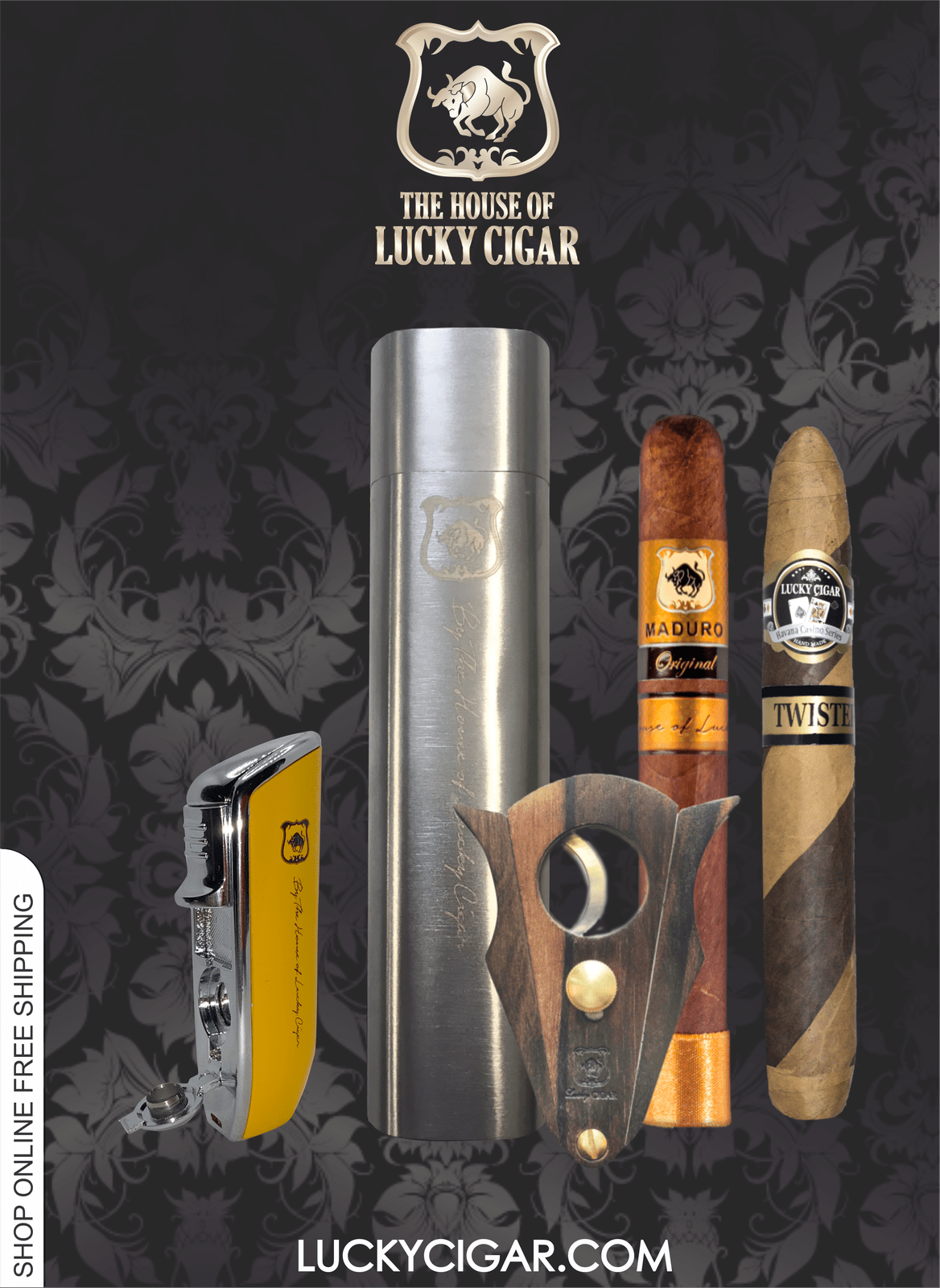 Lucky Cigar Wood Cutter | Tube