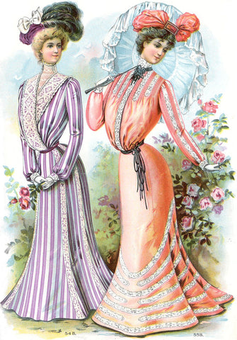 1900's dye dresses