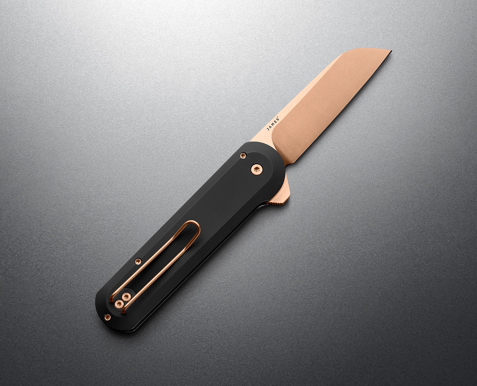 The James Brand The Wells Pocket Knife - Black / Black / Straight Edge, Pocket Knives