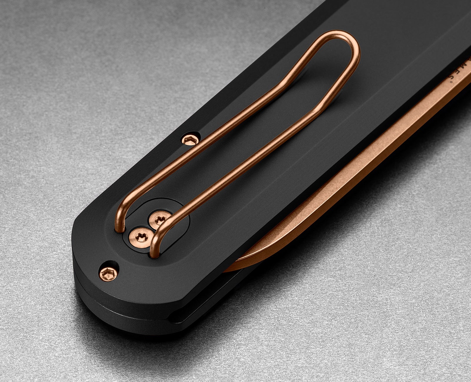 Copper Knife Set, A Knife Set with Sharpener Built-in, Upright 6-Piece Rose Gold