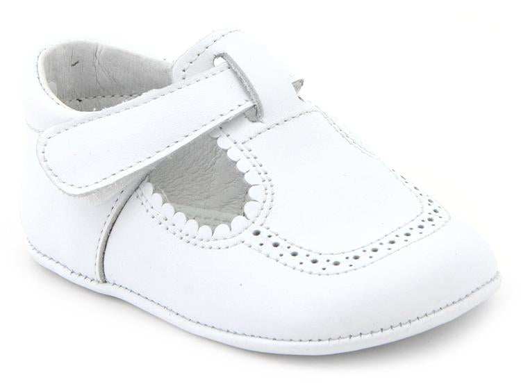boys white velcro shoes