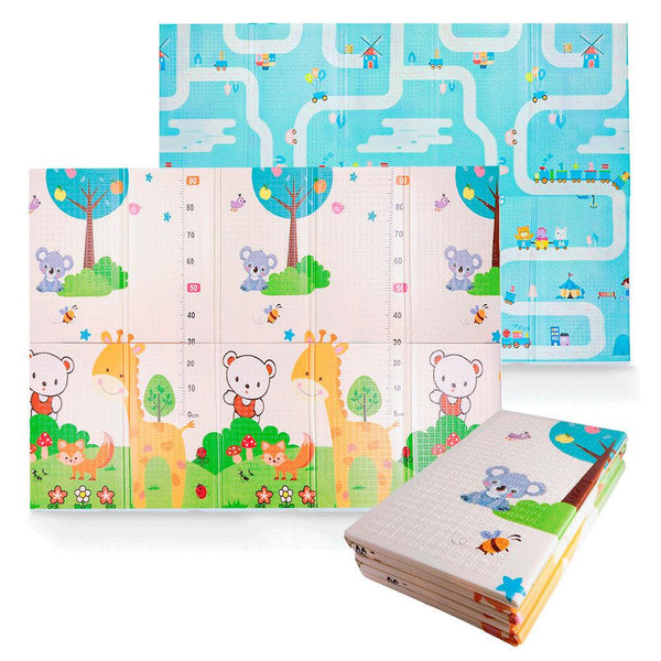 Tapete de Juego Plegable Doble Vista XL para Niño y Bebé 150x200 cm Shimy - Redlemon