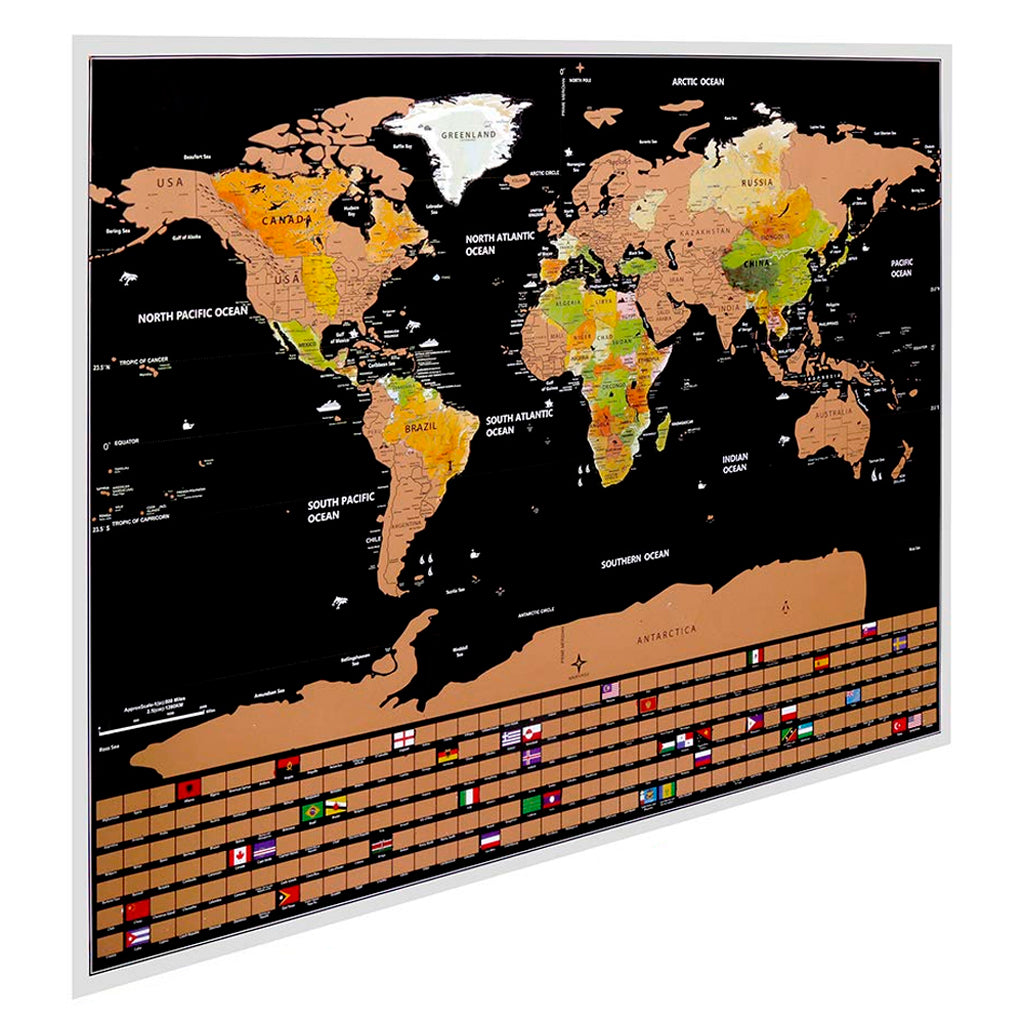 Mapa Mundial para Rascar con Países Redlemon México