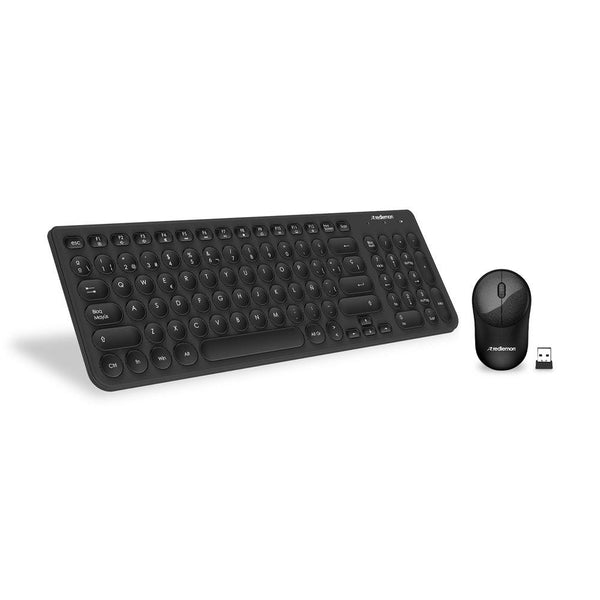 Kit de Teclado y Mouse Inalámbricos con Receptor USB - Redlemon